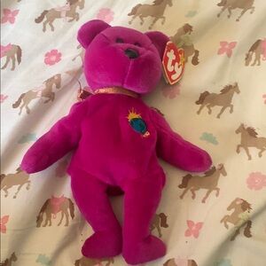 Ty Purple Plush Stuffed Animal Bear